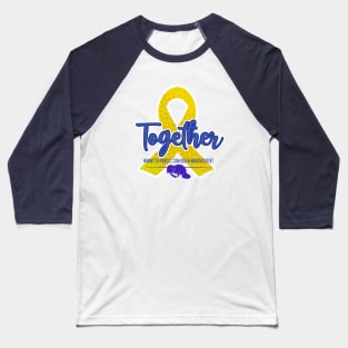 Pediatric Cancer Support - Together Baseball T-Shirt